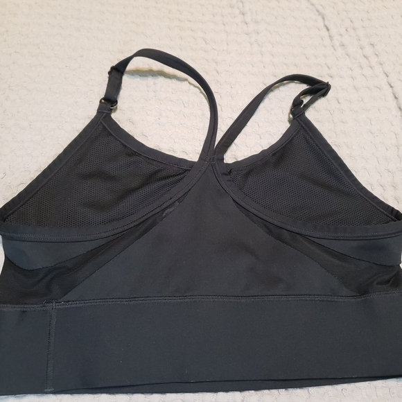 Nike Sports Bra Dry Fit Women's Dark Gray Size LARGE - Picture 4 of 6